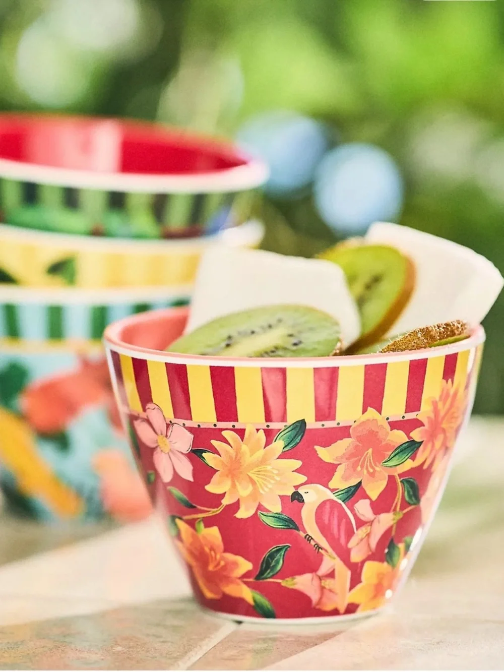 Farm Rio x Anthropologie Multipurpose Mini Snack Bowl Melamine Green Yellow